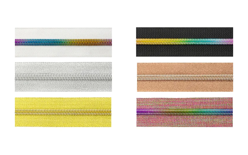 Electroplated Nylon Zippers