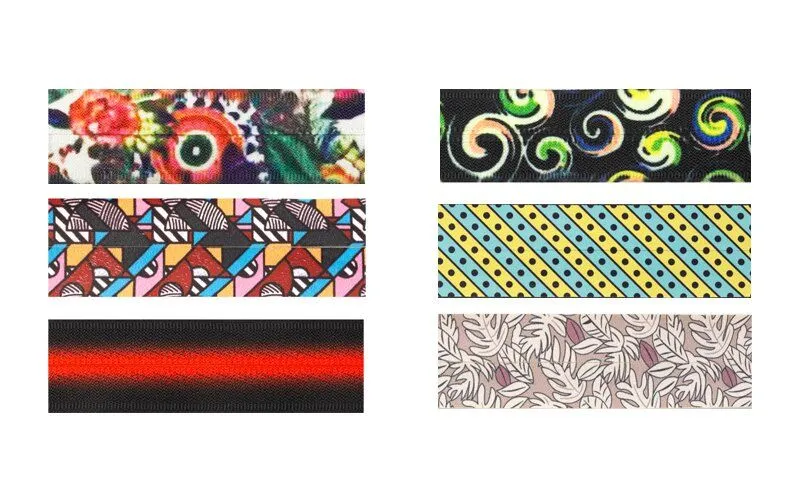 Waterproof Printed Nylon Zippers