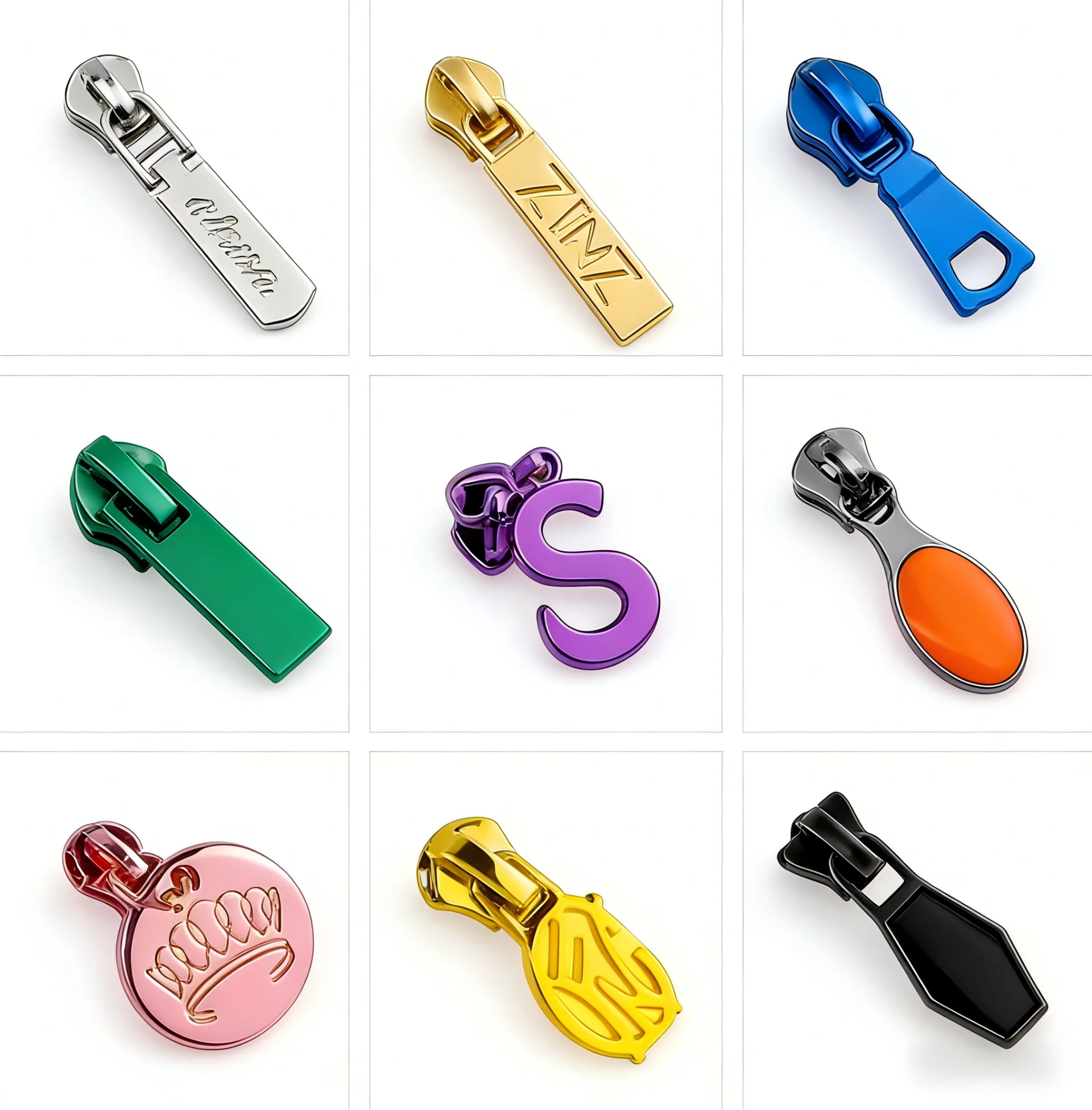 Custom Metal Zipper Pulls