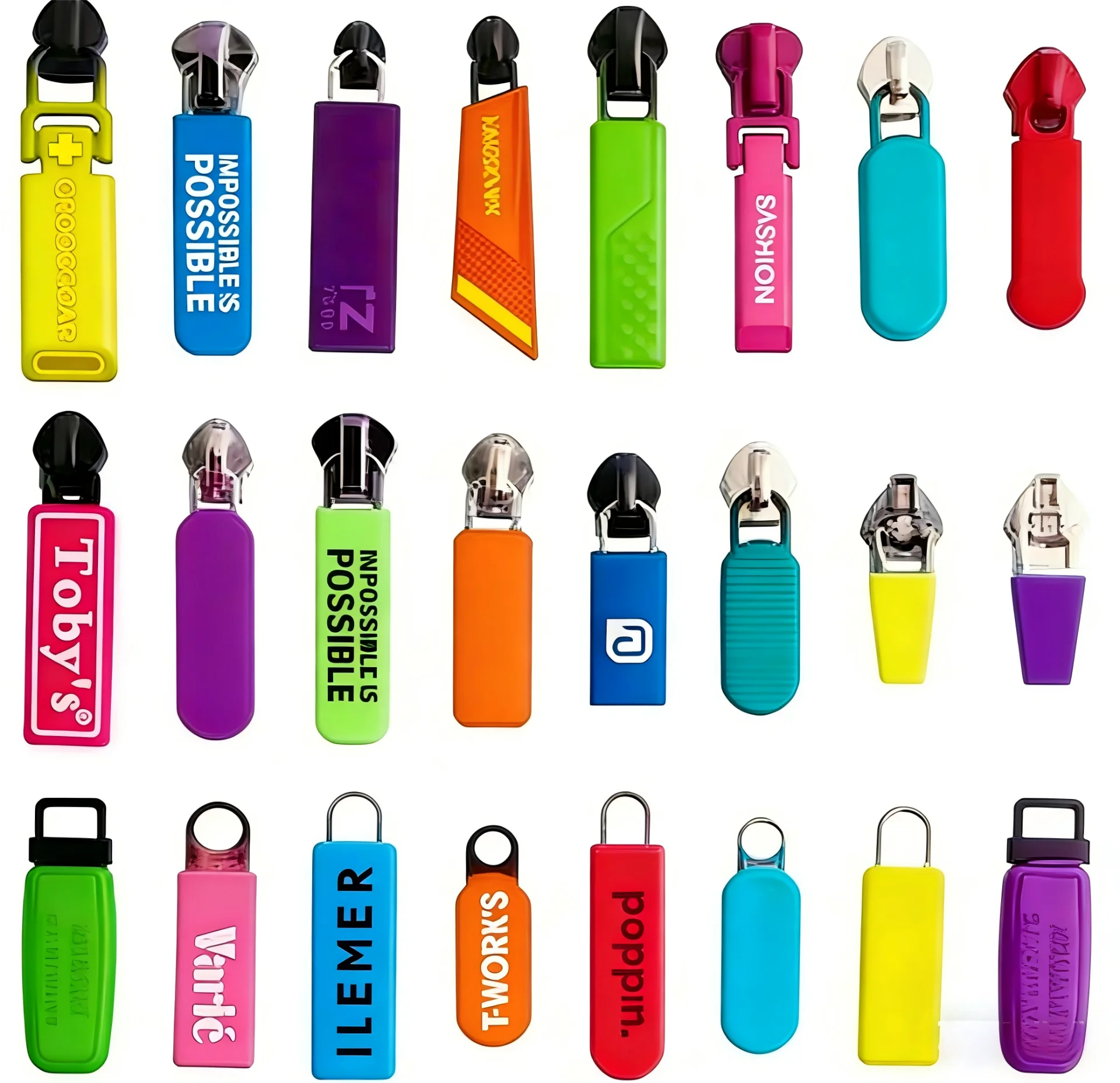 Custom Rubber Zipper Pulls