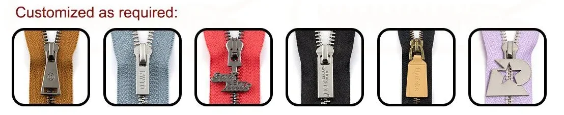 Customized metal zipper puller designs