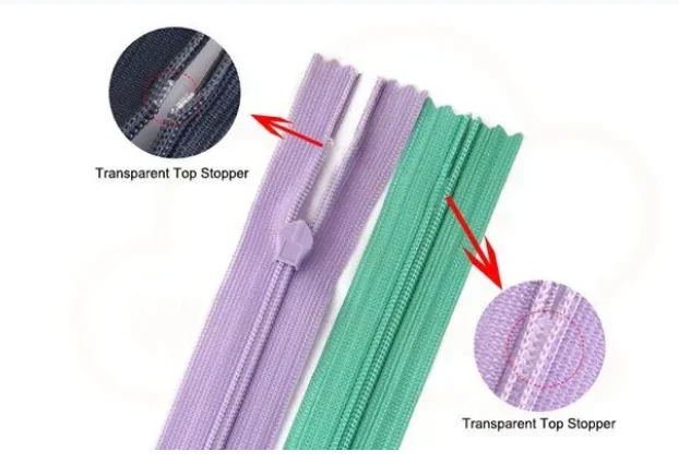 Invisible Zipper Stopper Details