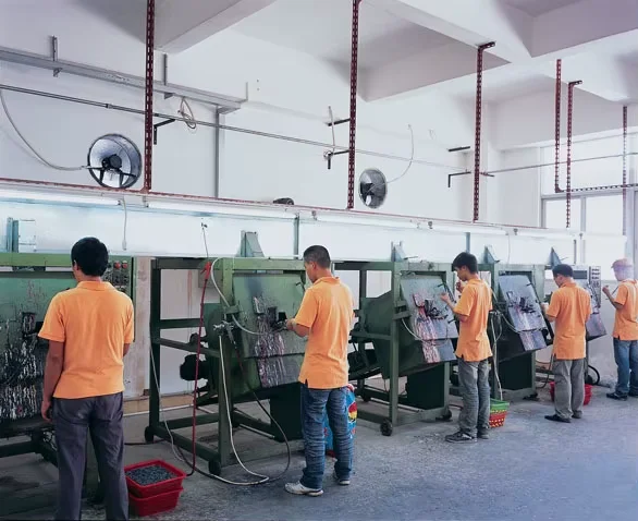 Professional diver in a black neoprene dry suit with airtight zipper